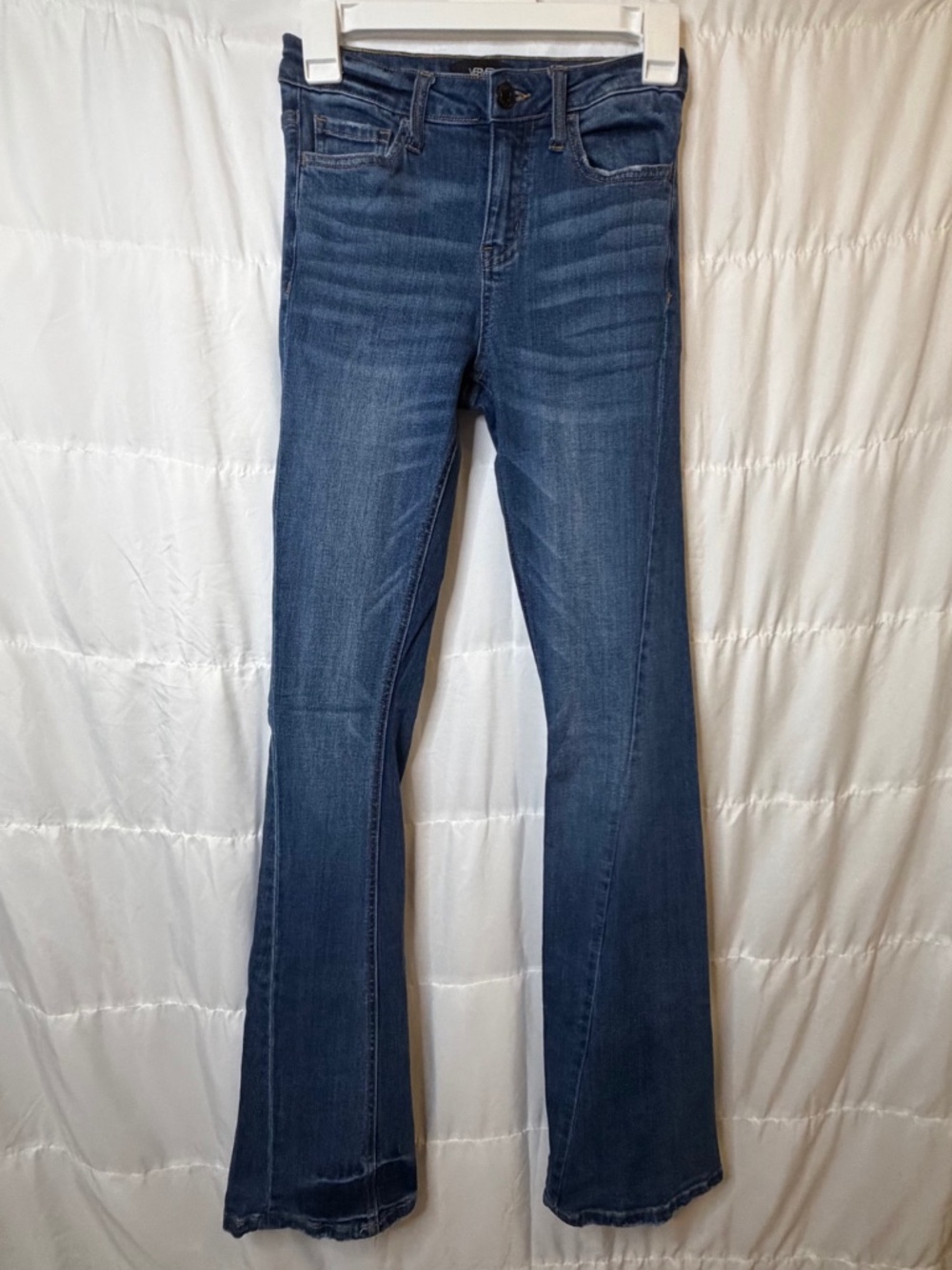 VERVET women's Mid Rise Flare Jeans SIZE 24 Stretch